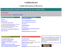 Tablet Screenshot of catholocity.net